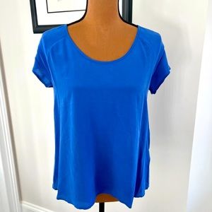 Joie Bellona Silk Top in Peruvian Blue - size XS